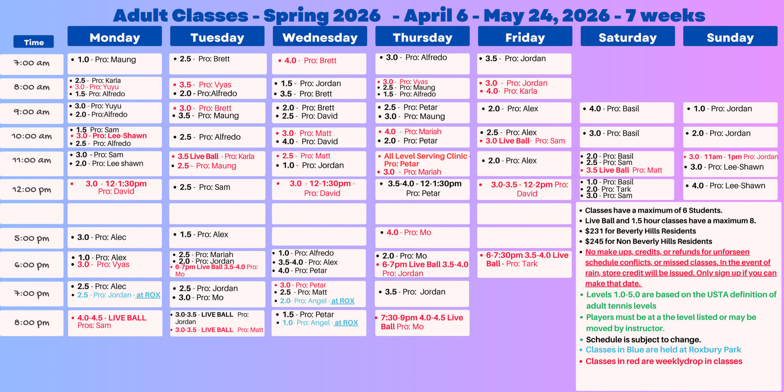 spring 26 adult 4-9