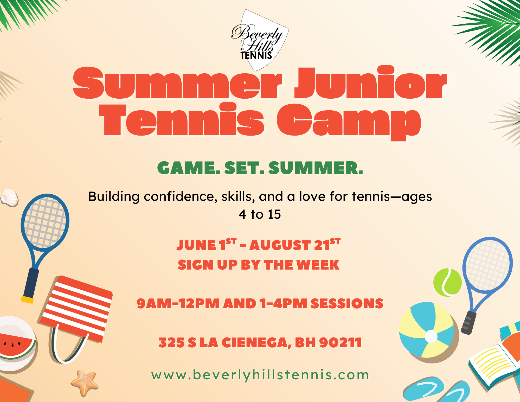 Summer Junior Tennis Camp