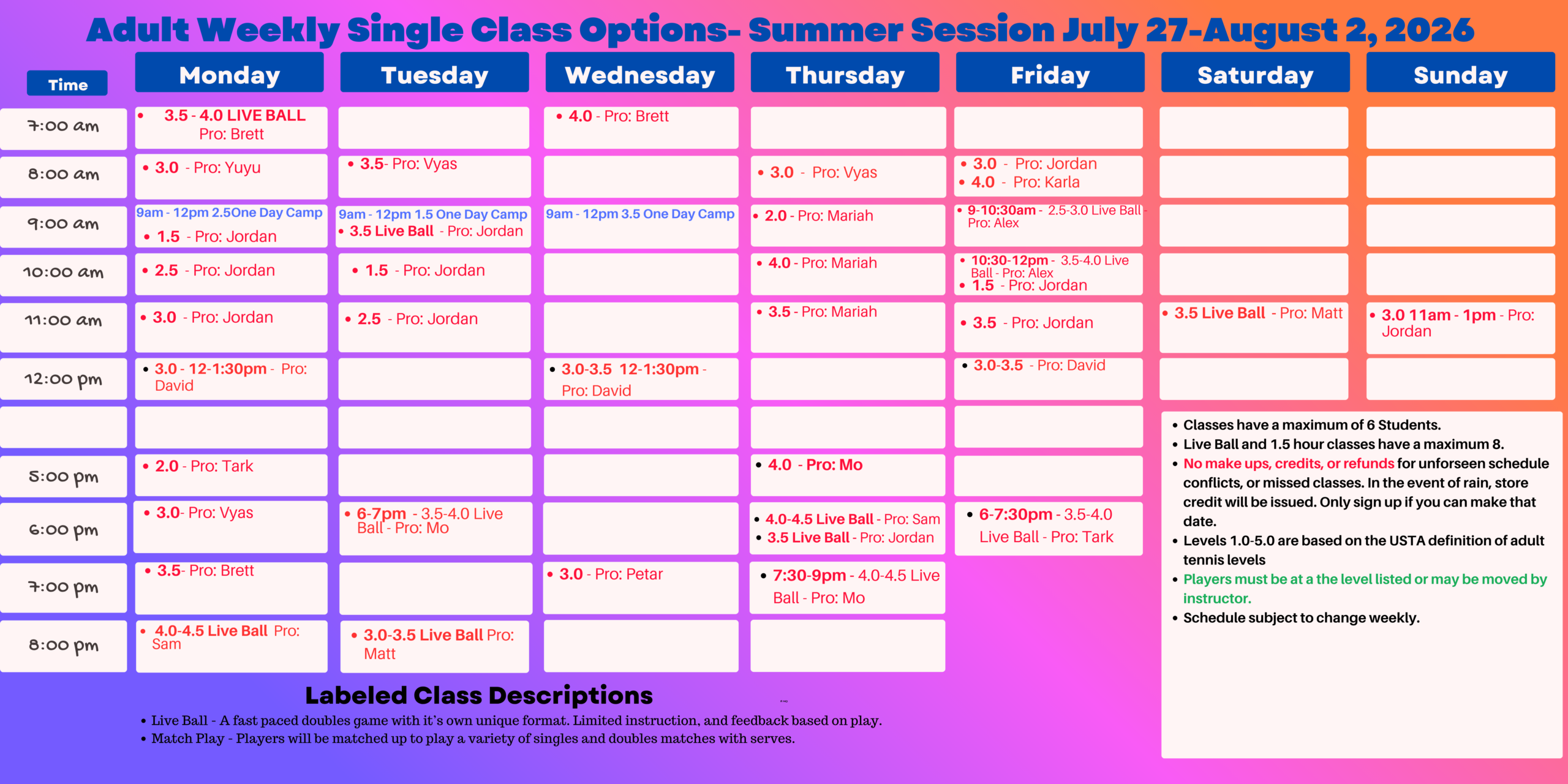 summer DROP INS 7_23